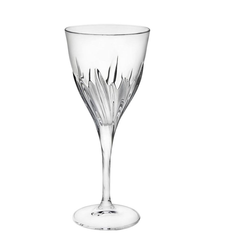 S/6 Ποτήρι κρασιού με πόδι Fluente κρυστάλλινο διάφανο 260ml RCR