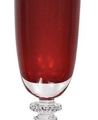 S/6 Ποτήρι σαμπάνιας Kleopatra κρυστάλλινο κόκκινο 175ml Bohemia