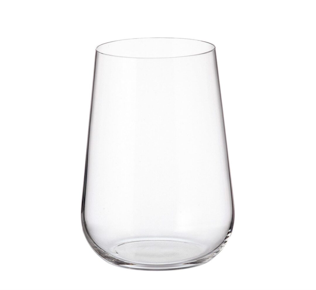 S/6 Ποτήρι σωλήνα Amundsen κρυστάλλινο διάφανο 470ml 9.1x12.7cm Bohemia