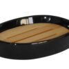 Σαπουνοθήκη μαύρη bamboo Estia 02-0974/BLACK