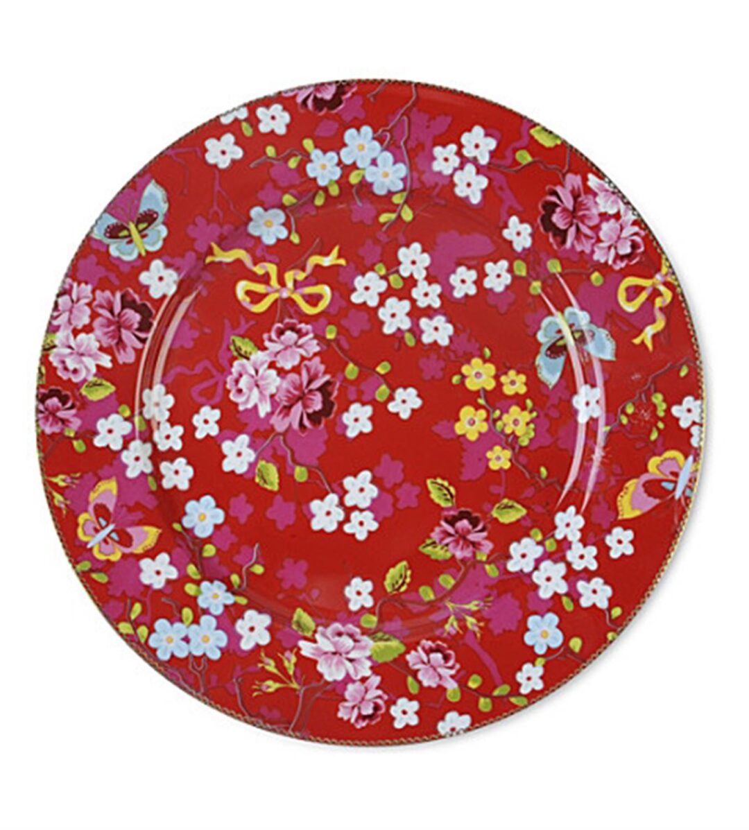 Πιατέλα Floral πορσελάνινη κόκκινη Δ-32cm Pip Studio 51001001