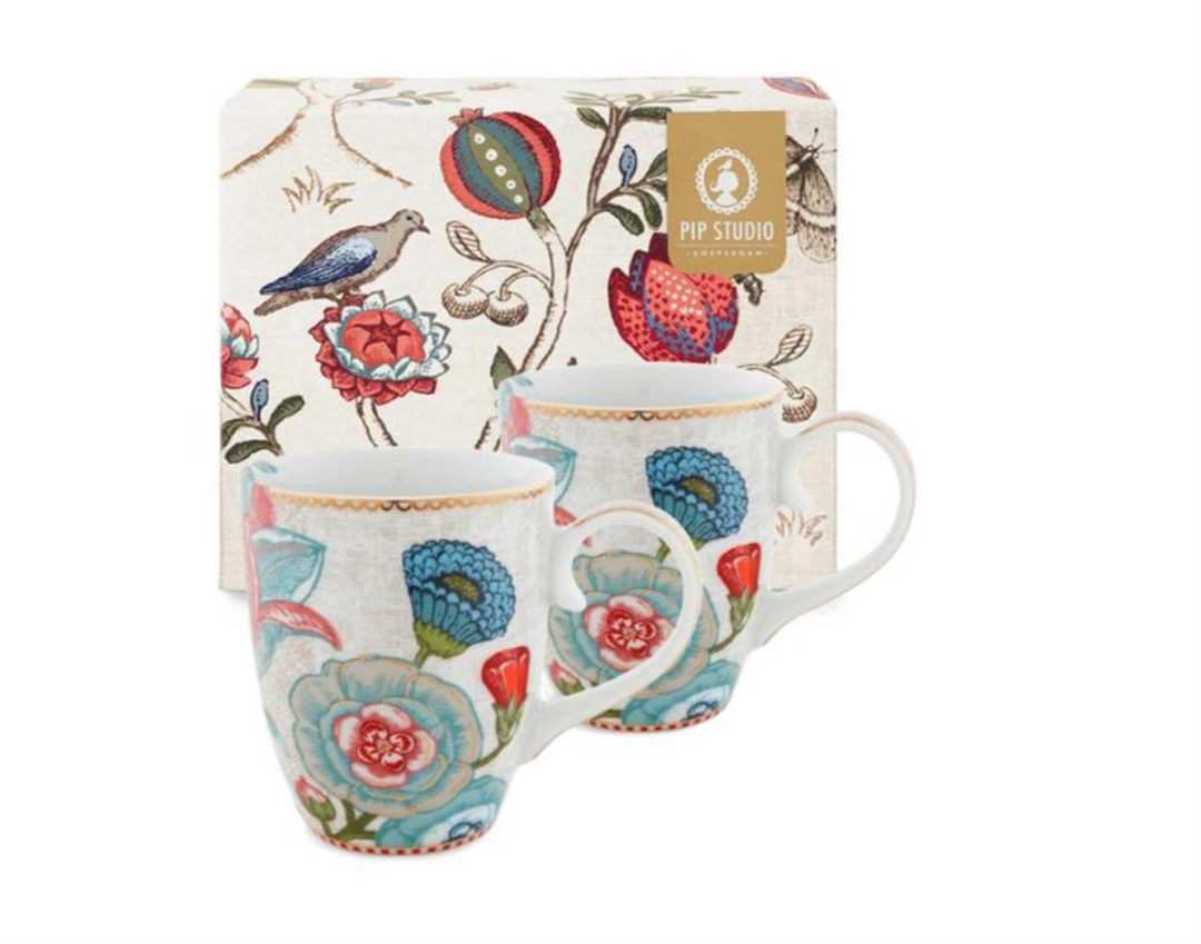 S/2 Κούπα Spring to life 350ml πορσελάνινη εκρού Pip Studio 51002134