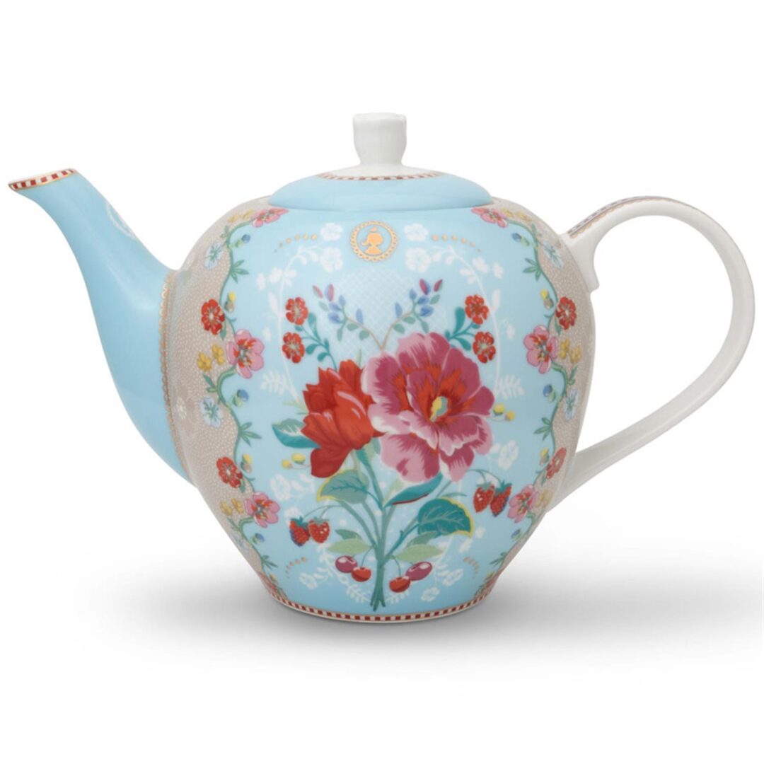 Τσαγιέρα Floral Large Rose 1600ml πορσελάνινη γαλάζια Pip Studio 51005037
