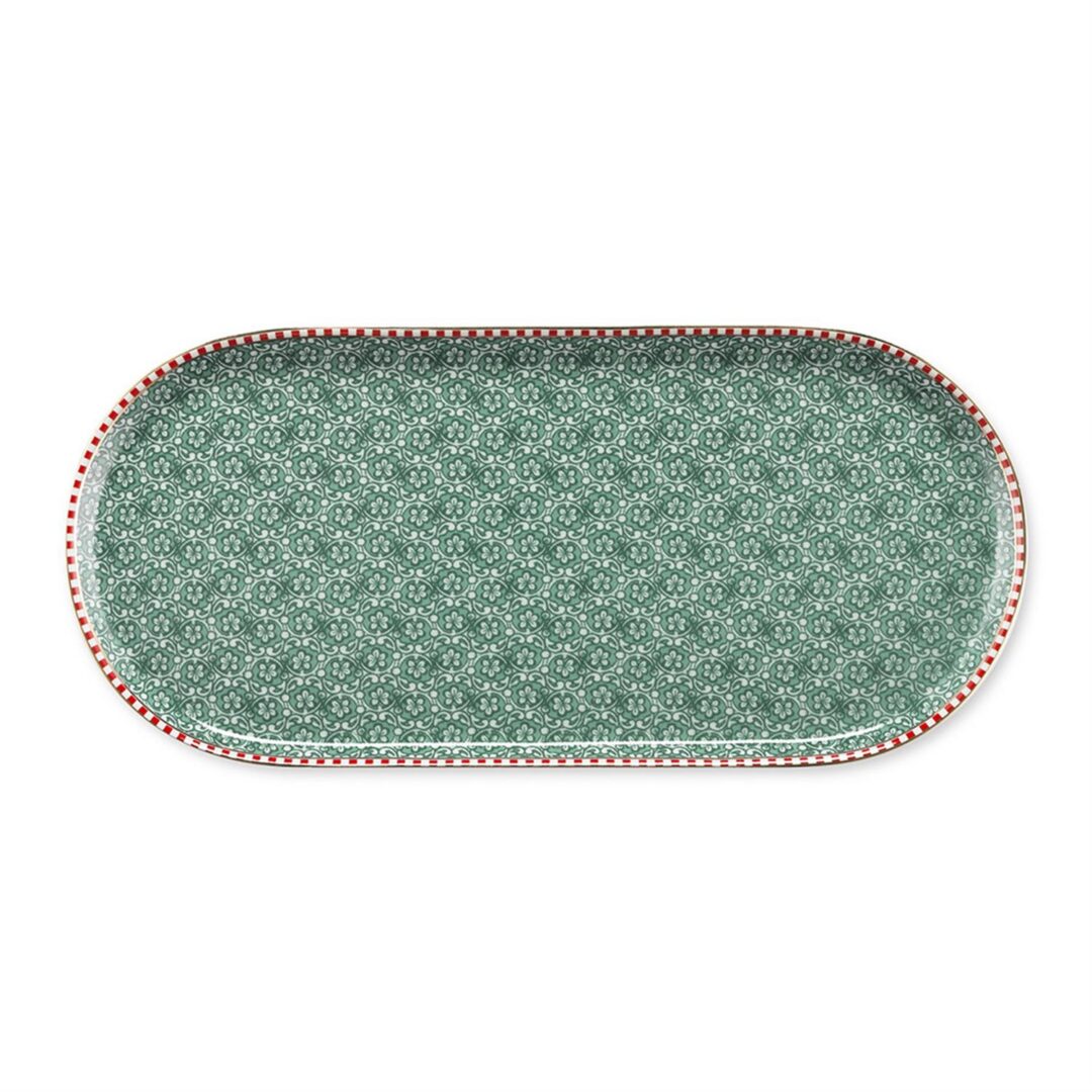 Πιατέλα/Δίσκος Cake Spring to life πορσελάνινη πράσινη Δ-25cm Pip Studio 51018045