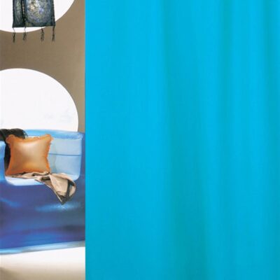 Κουρτίνα μπάνιου από ύφασμα πολυεστερικό μπλε 180x180cm San Lorentzo 1030/AQUA