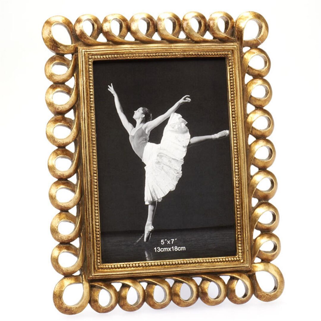 Κορνίζα polyresin χρυσή 13x18cm Inart 3-30-383-0019