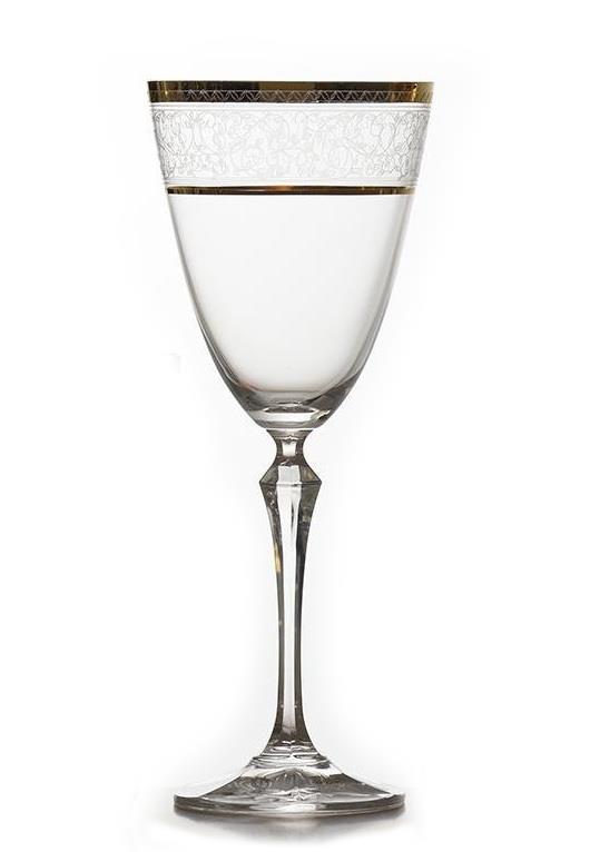 Ποτήρι κρασιού Elisabeth gold κρυστάλλινο διάφανο/χρυσό Bohemia