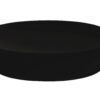 Σαπουνοθήκη πορσελάνινη/bamboo μαύρη 12.3x9.4x3cm Estia 02-4613
