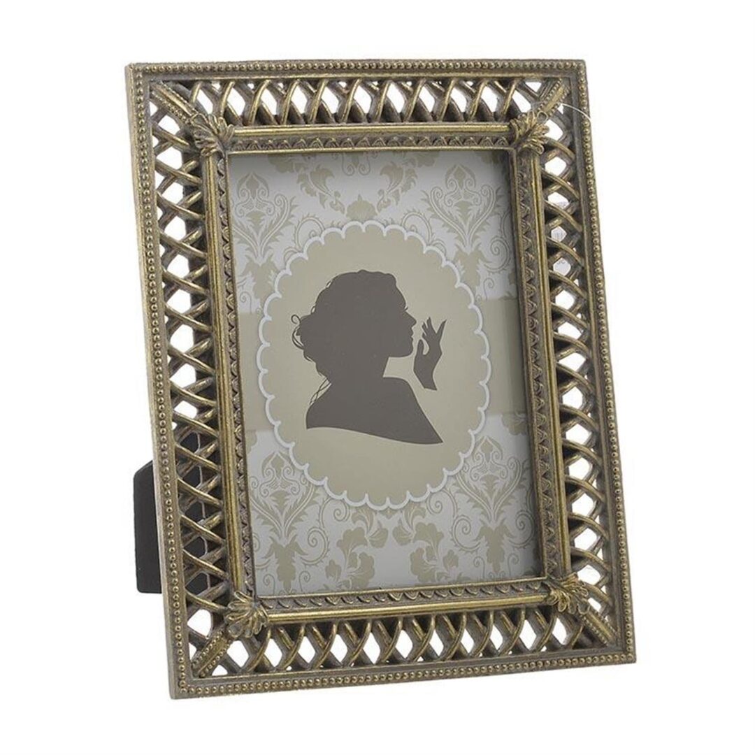 Κορνίζα polyresin αντικέ χρυσό 13x18cm Inart 3-30-634-0080