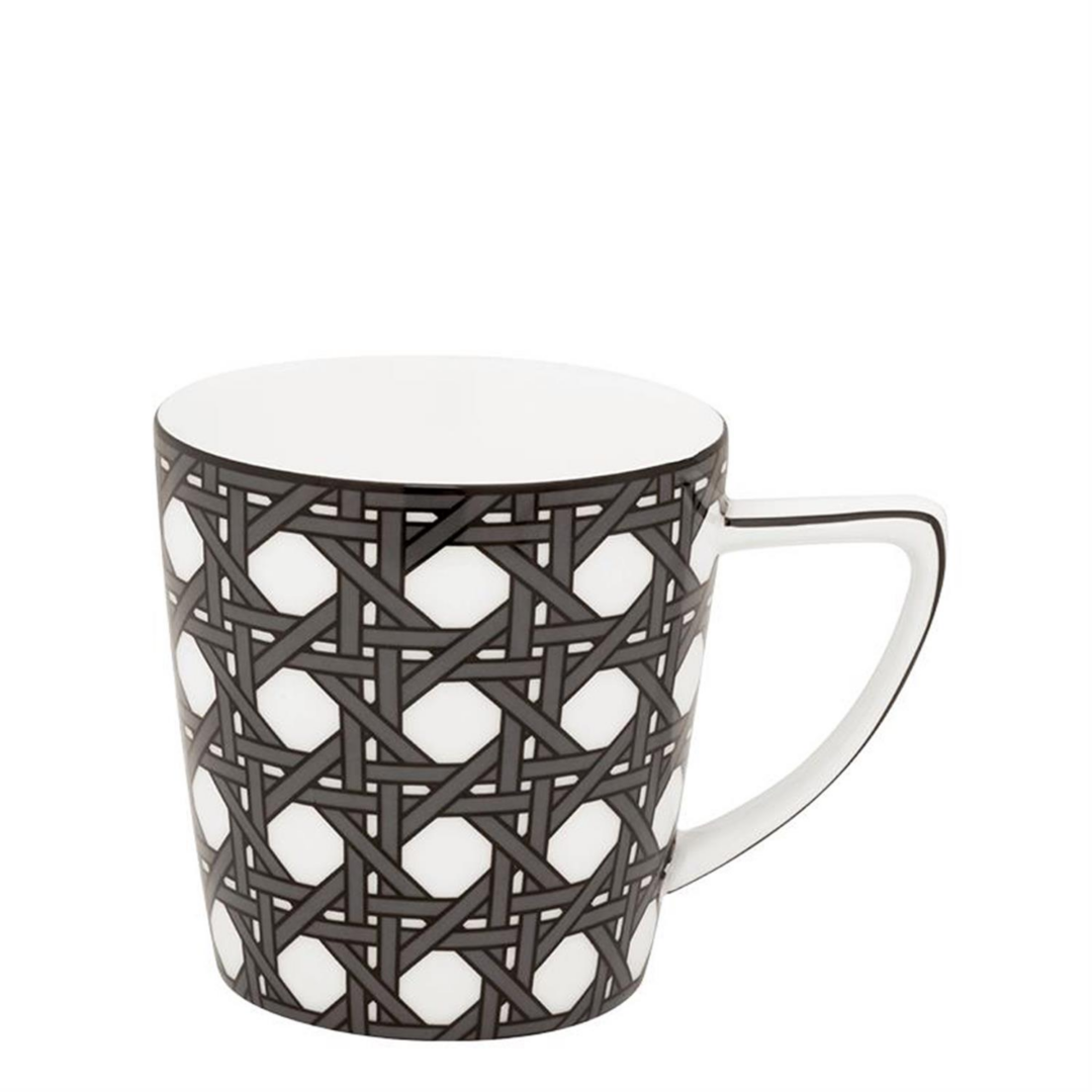 Κούπα μεγάλη από πορσελάνη Webbing grey Designed for living 300ml