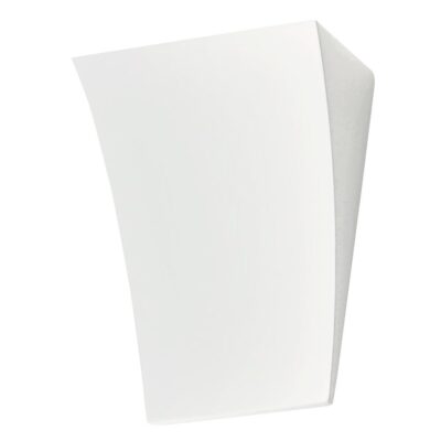Απλίκα μονόφωτη γύψινη λευκή 19.5x26cm InLight 43346