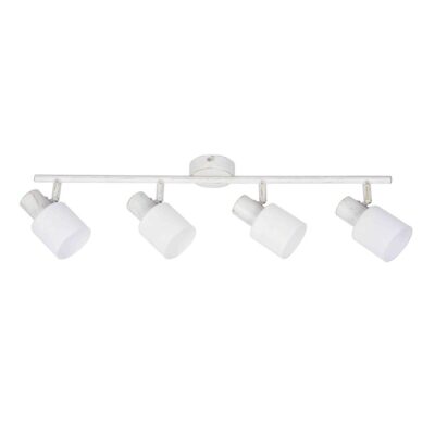 Σποτ τετράφωτο λευκή πατίνα 62cm InLight 9079-4-WH