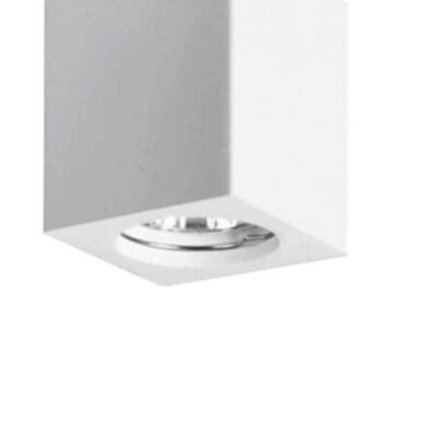 Φωτιστικό οροφής μονόφωτο γύψινο λευκό 7x11cm InLight 42165