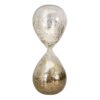Κλεψύδρα γυάλινη χρυσή με άμμο 6.5x16.5cm Inart 3-70-151-0144