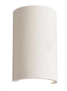 Απλίκα μονόφωτη Nala γύψινη λευκή 11x7x18cm Viokef 4097000