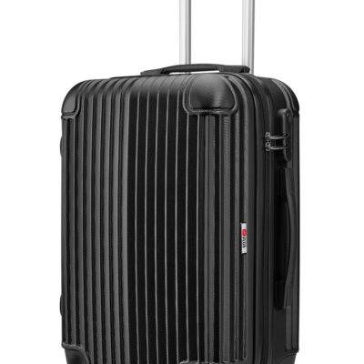 Βαλίτσα τρόλεϋ 20'' (51cm) abs με κλειδαριά ασφαλείας μαύρη Home Plus 01.18.0025