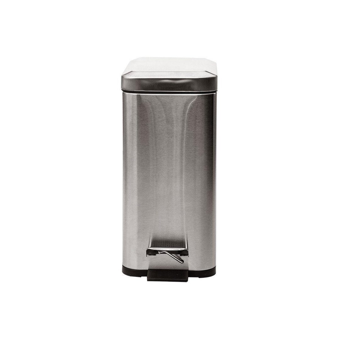 Πεντάλ slim 5lt μεταλλικό inox ματ 28.3x14.2x30.8cm Estia 02-5542