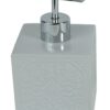 Αντλία σαπουνιού Square κεραμική λευκή 8.5x8.5x14cm Estia 02-6563