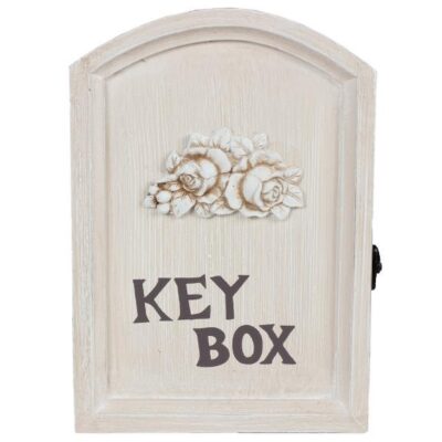 Κλειδοθήκη ξύλινη μπεζ 17.5x5x24.5cm Home Plus 01.01.1145