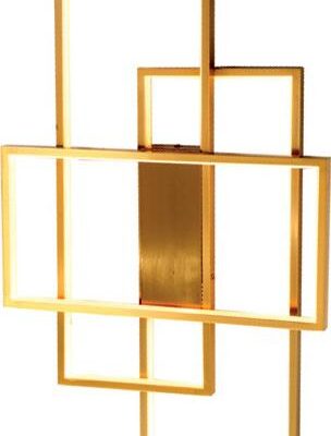 Φωτιστικό οροφής LED αλουμινίου χρυσό 40x100cm InLight 6159-GL