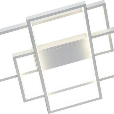 Φωτιστικό οροφής LED αλουμινίου χρώμιο 40x100cm InLight 6159-GH