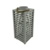 Φανάρι ξύλινο λευκό 20x20x45cm Inart 3-70-617-0009