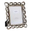 Κορνίζα πλέγμα polyresin αντικέ ασημί 15x20cm Inart 3-30-117-0048