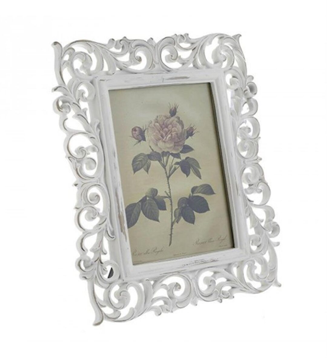 Κορνίζα polyresin αντικέ λευκή 13x18cm Inart 3-30-383-0089