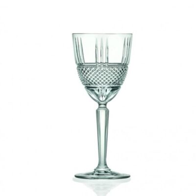 S/6 Ποτήρι κρασιού με πόδι κρυστάλλινο διάφανο 230ml Brillante RCR