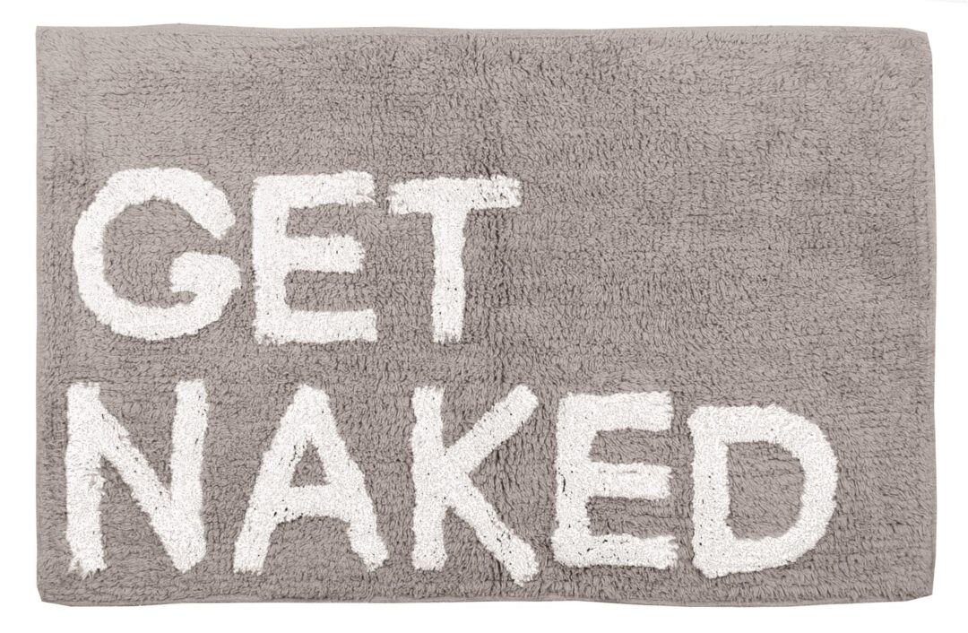 Πατάκι/ταπέτο μπάνιου Get Naked βαμβακερό γκρι 50x80cm Estia 02-4309