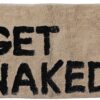 Πατάκι/ταπέτο μπάνιου Get Naked βαμβακερό μπεζ 50x80cm Estia 02-4323