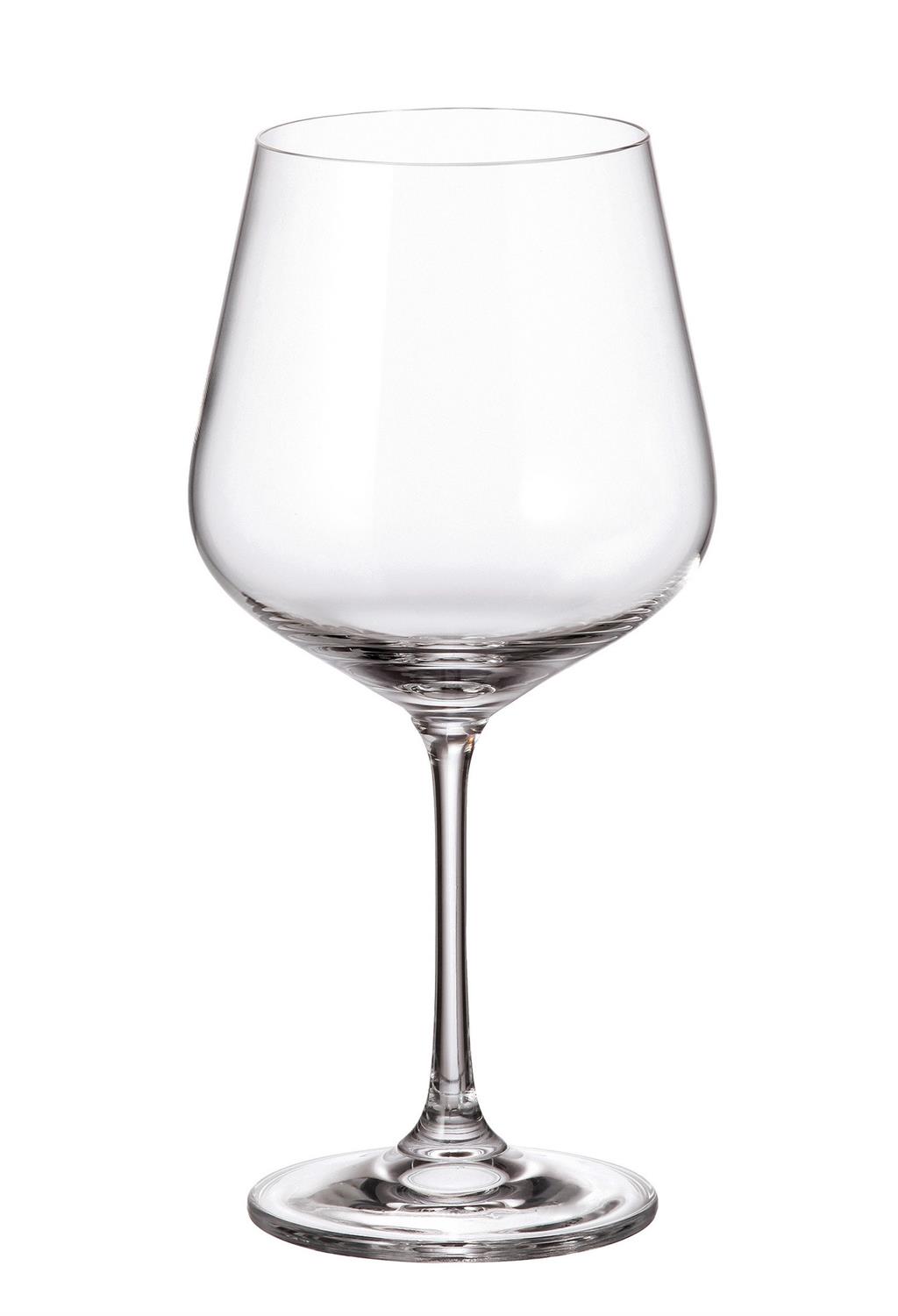 S/6 Ποτήρι κόκκινου κρασιού κρυστάλλινο Bohemia Strix 450ml