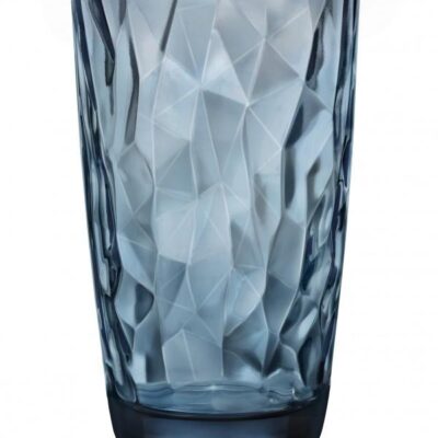 S/6 Ποτήρια σωλήνα Diamond γυάλινα μπλε 47cl Bormioli Rocco