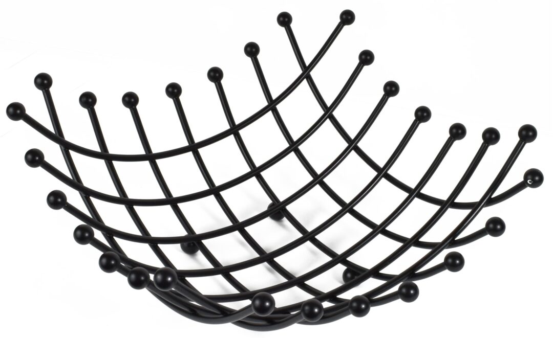 Φρουτιέρα elegant inox μαύρη 29.9x29.9x13cm Estia 01-5672