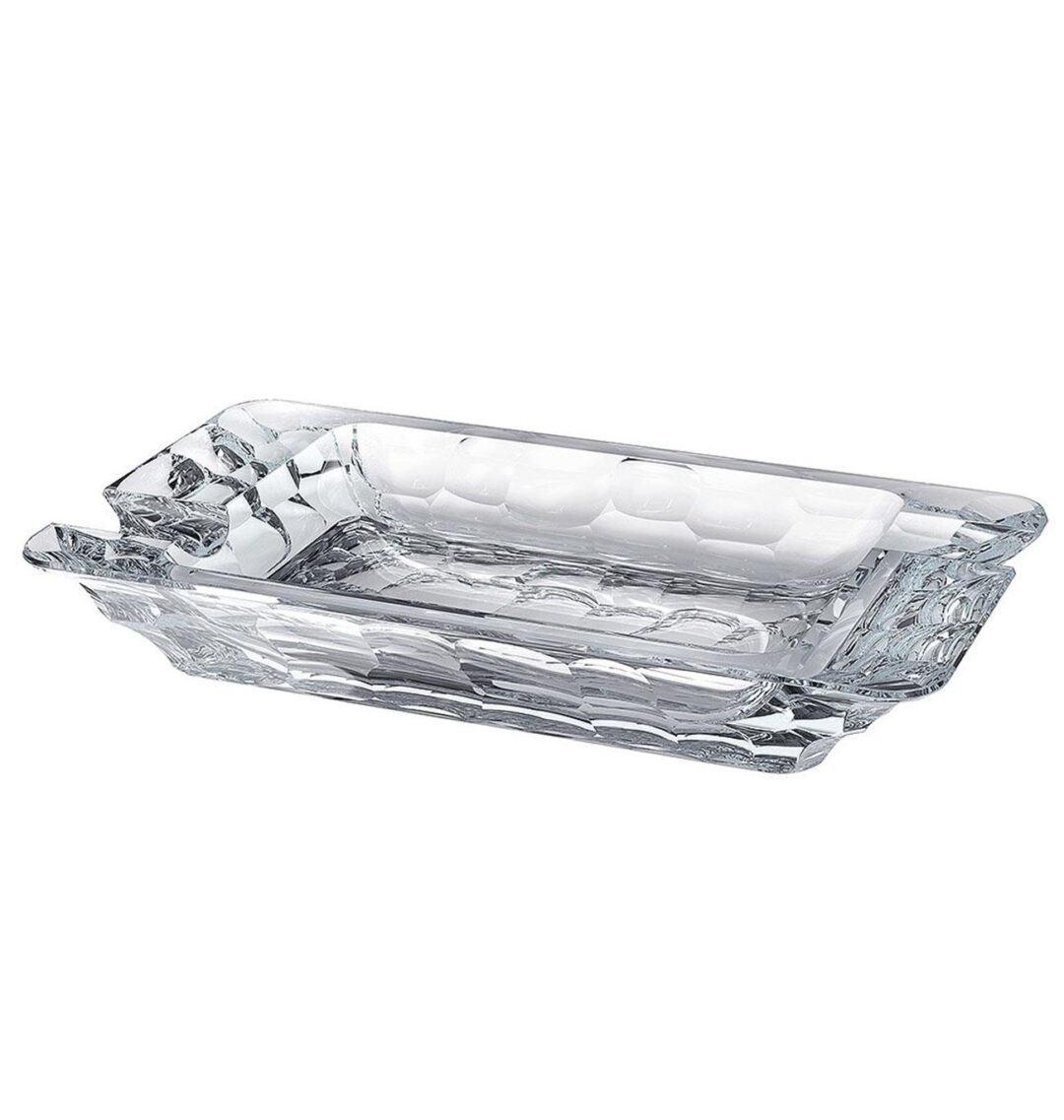 Σταχτοδοχείο Marble κρυστάλλινο διάφανο 22cm Bohemia