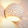 Απλίκα μονόφωτη γύψινη λευκή 13x15cm InLight 43421
