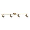 Σποτ οροφής 4φωτο μεταλλικό οξυντέ 80x15cm InLight 9076-4-OXYNDE