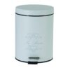 Πεντάλ Le Bain Salle 5lt μεταλλικό λευκό 26x20x28cm Estia 02-4620