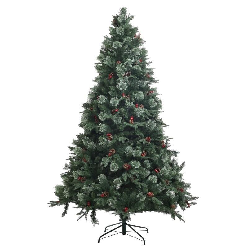 Χριστουγεννιάτικο Δέντρο Xmas με κουκουνάρια pvc πράσινο 1620 tips Υ180cm Inart 2-85-199-0021