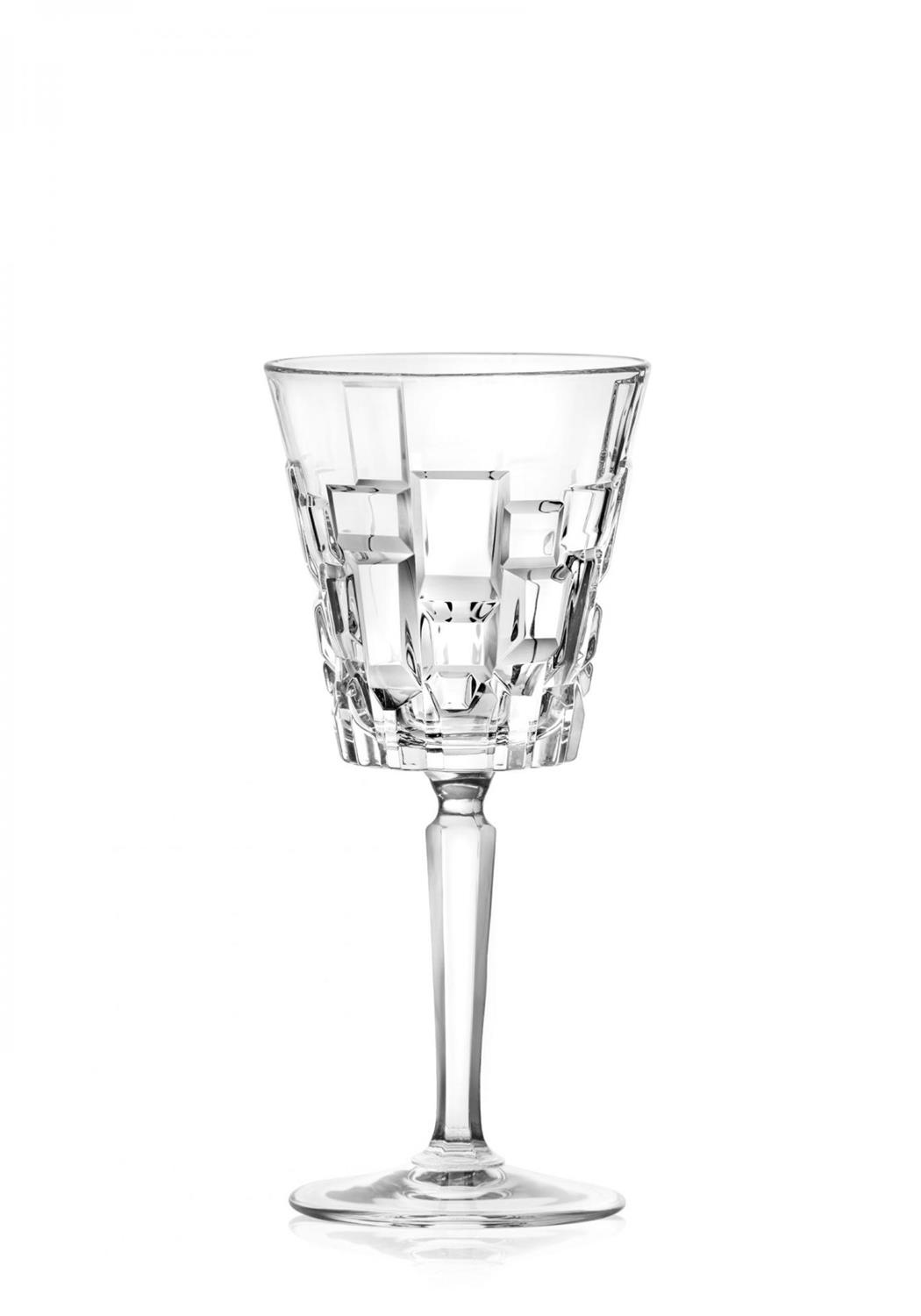 S/6 Ποτήρια κρασιού με πόδι Etna 200ml κρυστάλλινα διάφανα RCR