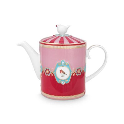 Τσαγιέρα 1300ml Love Birds πορσελάνινη κόκκινη/ροζ Pip Studio 51005004