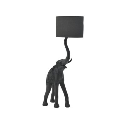 Φωτιστικό δαπέδου Ελέφαντας resin γκρι/μαύρο 60x50x159cm Inart 3-15-784-0018