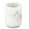 Ποτήρι μπάνιου Marble polyresin λευκό/μαύρο