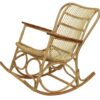 Πολυθρόνα κουνιστή rattan natural 63x104x102cm