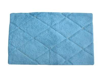 Πατάκι μπάνιου ορθογώνιο nora βαμβακερό μπλε 50x80cm