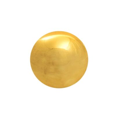 Μπάλα διακοσμητική κεραμική χρυσή Δ10cm
