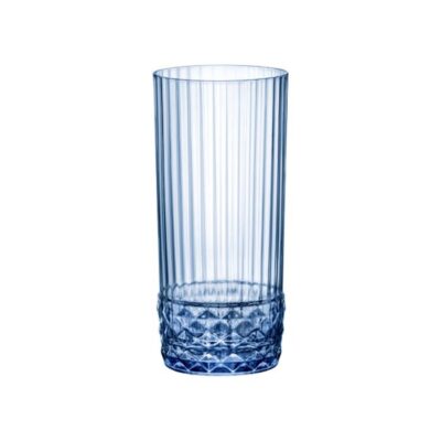 S/6 Ποτήρια σωλήνας America '20s Sapphire γυάλινα μπλε 49cl Bormioli Rocco