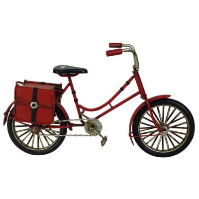 Ποδήλατο διακοσμητικό μεταλλικό κόκκινο 23x7.5x13.5cm