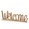 Διακοσμητικό Welcome mdf/jute natural Υ16cm MSA 20-96-848
