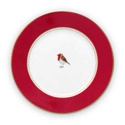 Πιάτο γλυκού Love Birds πορσελάνινο ροζ 17cm Pip Studio 51001029